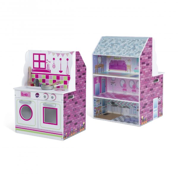Plum 2-in-1 Dollhouse and Play Kitchen Huge Price Drop at Walmart!