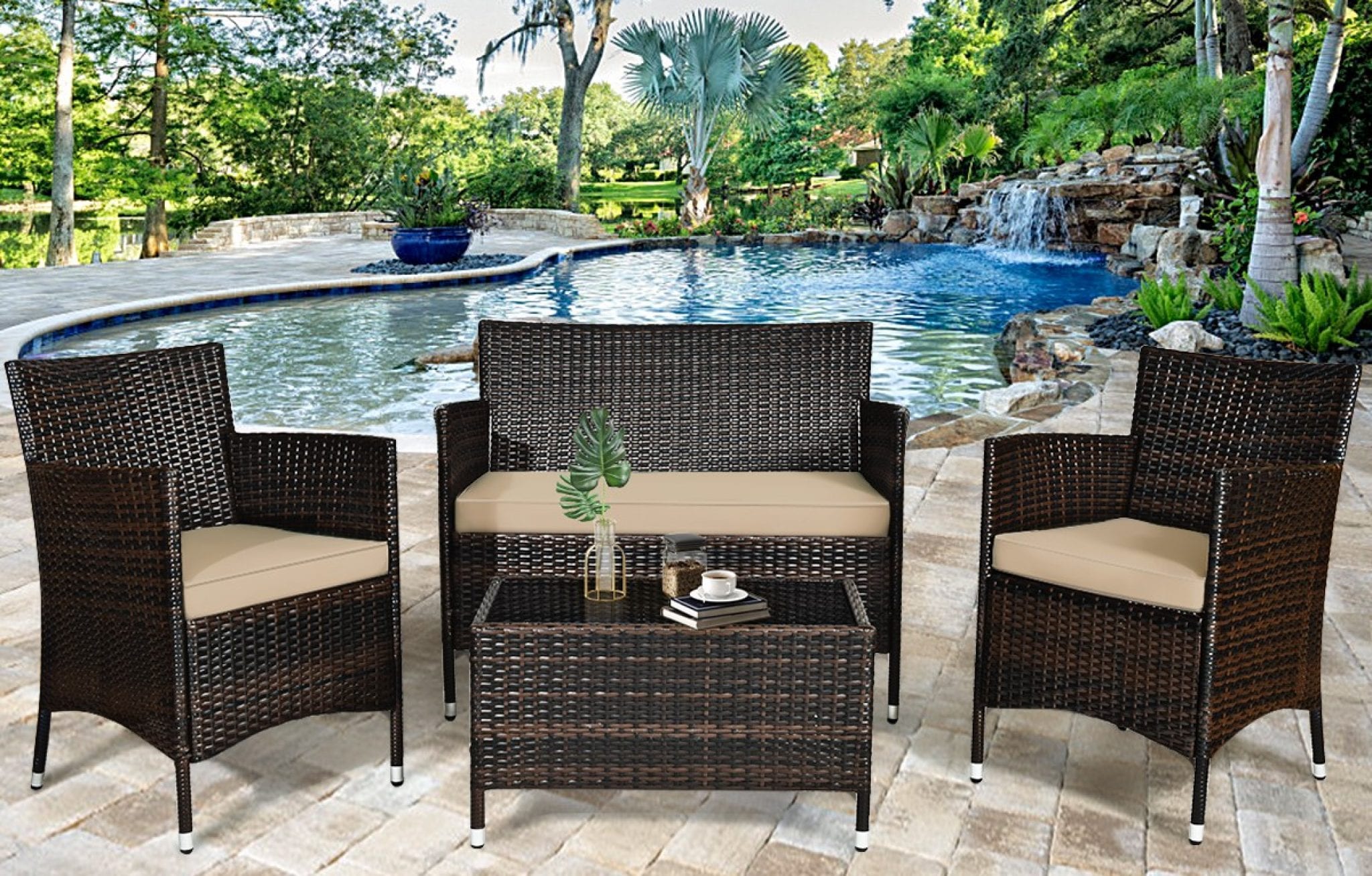 Patio Rattan Outdoor Furniture Set Price Reduced & Free Shipping ...