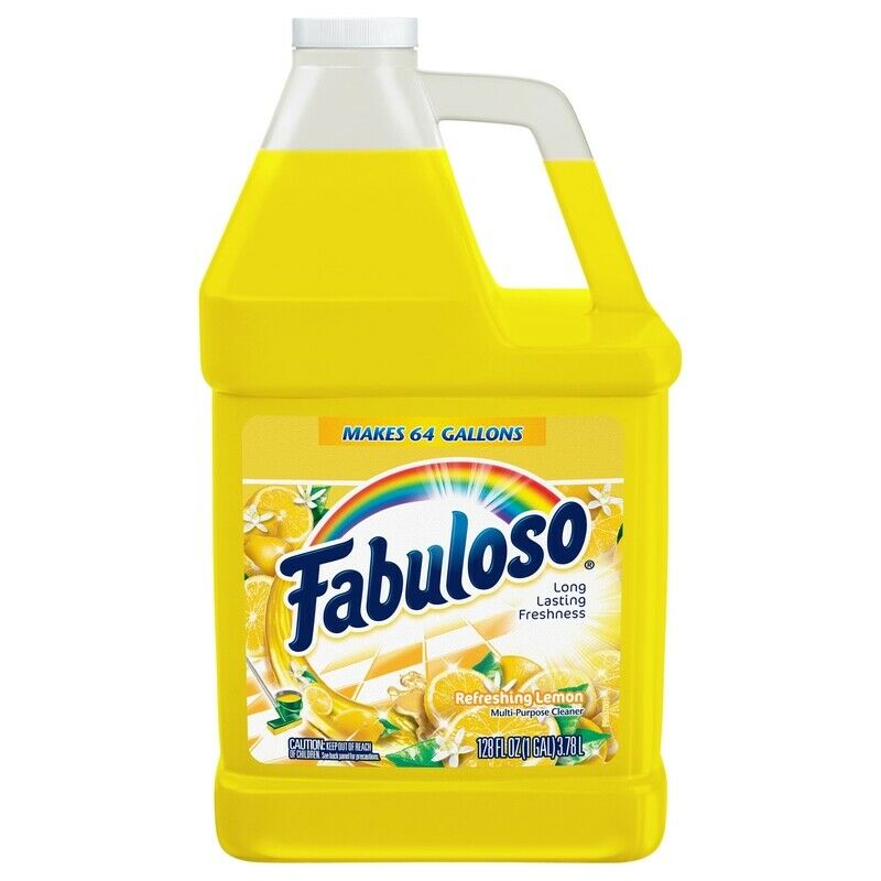 Fabuloso US06531A Lemon Scent All Purpose Cleaner Liquid 128 oz. (Pack of 4)
