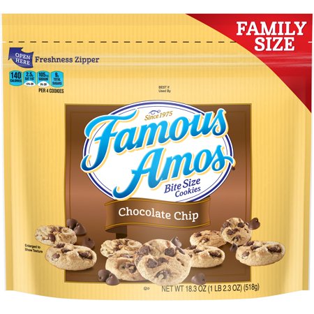 Famous Amos Chocolate Chip Cookies, Family Size, 18.3 oz
