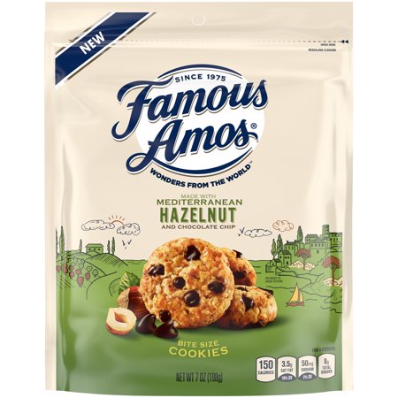 Famous Amos Mediterranean Hazelnut Cookies, 7 Oz