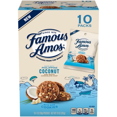 Famous Amos Philippine Coconut Cookies, 1 oz, 10 Count