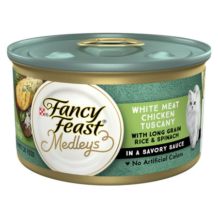Fancy Feast Chicken &Amp; Rice &Amp; Greens Wet Cat Food, 3 Oz Can (24 Pack)