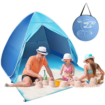 FBSPORT Beach Tent,Pop Up Beach Shade, UPF 50+ Sun Shelter Instant Portable Tent Umbrella Baby Canopy Cabana with Carry Bag for 2-3 Person