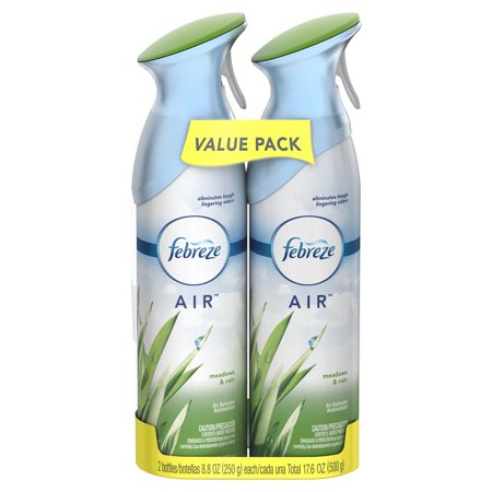Febreze AIR Effects Air Freshener, 2-Pack, Meadows & Rain, 17.6 oz