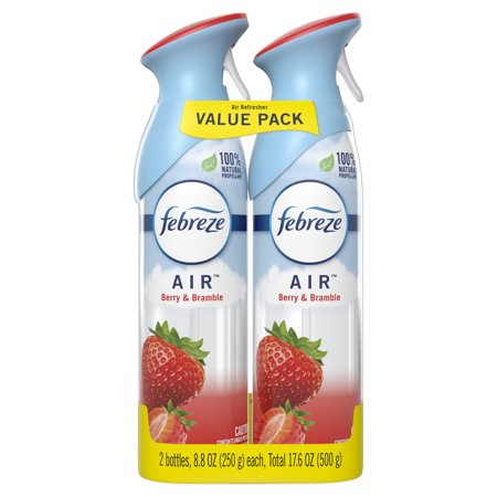 Febreze Air Effects Odor-Eliminating Air Freshener Berry &Amp; Bramble, 8.8 Oz. Aerosol Can, Pack Of 2
