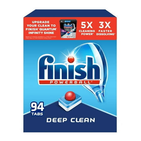 Finish - All in 1 - Dishwasher Detergent - Powerball - Dishwashing Tablets - Dish Tabs - Fresh Scent, 94...