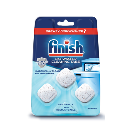 Finish In-Wash Dishwasher Cleaner: Clean Hidden Grease and Grime, 3ct
