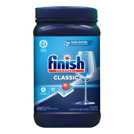 Finish Classic - 84ct - Dishwasher Detergent - Powerball - Dishwashing Tablets - Dish Tabs