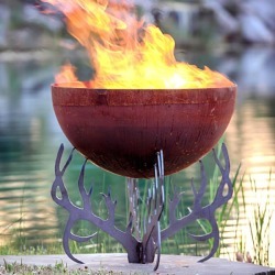 Fire Pit Gallery Rack of Fire Antler Fire Pit
