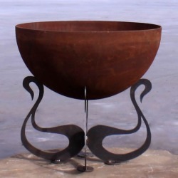 Fire Pit Gallery Sounds of Fire-Swan Fire Pit