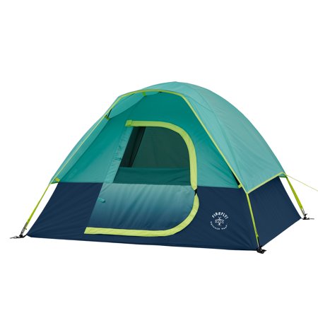 Firefly! Outdoor Gear Youth 2-Person Camping Tent - Blue/Green Color