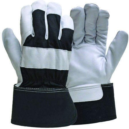 Firm Grip Goatskin Leather Gloves with Safety Cuff