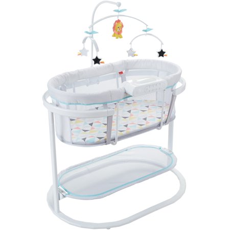 Fisher-Price Soothing Motions Bassinet, Windmill, with Music & Sounds