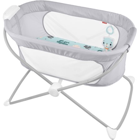 Fisher-Price Soothing View Vibe Bassinet - Cool Cactus, Baby Cradle
