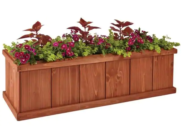 Wooden Planter Box Sale at Home Depot!