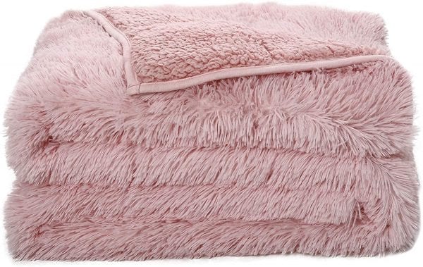 fluffy weighted blanket scaled