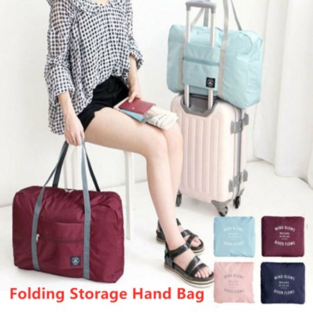 For Airlines Foldable Travel Duffel Bag Tote Carry on Luggage Sport Duffle Weekender Overnight for Women and Girls
