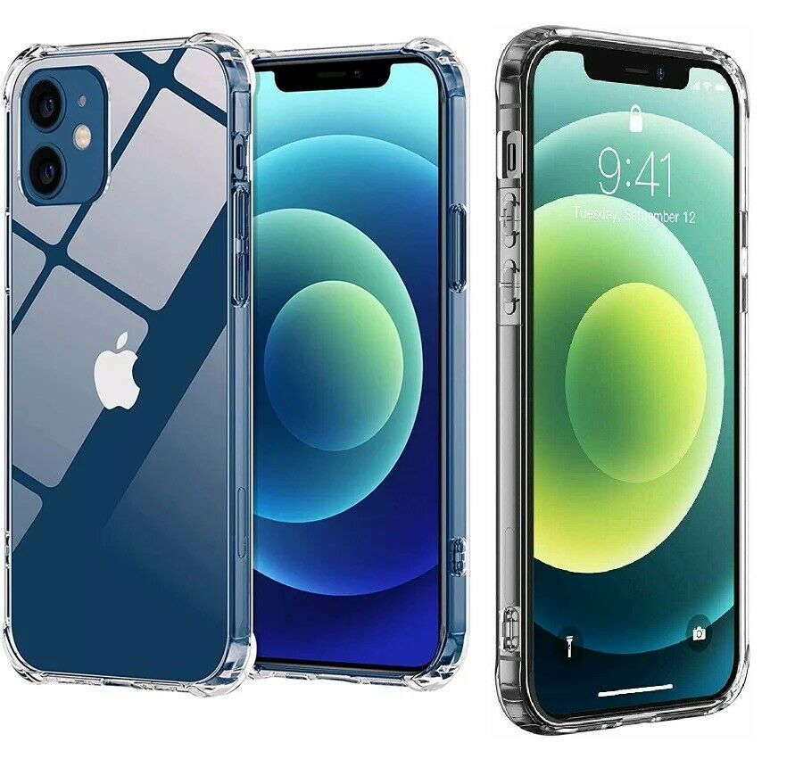 For Apple iPhone 13 11 Pro 7 8 Plus X XR XS MAX SE 12 Mini Shockproof Clear Case
