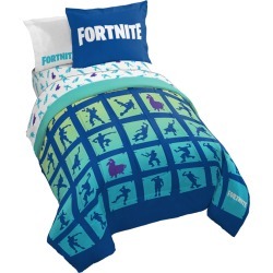 Fortnite Boogie Bomb 5 Piece Bed Set, Twin Bedding
