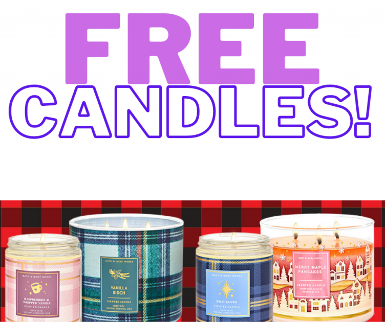 Bath and Body Works Candles 3 Wick AND Single FREEBIE!