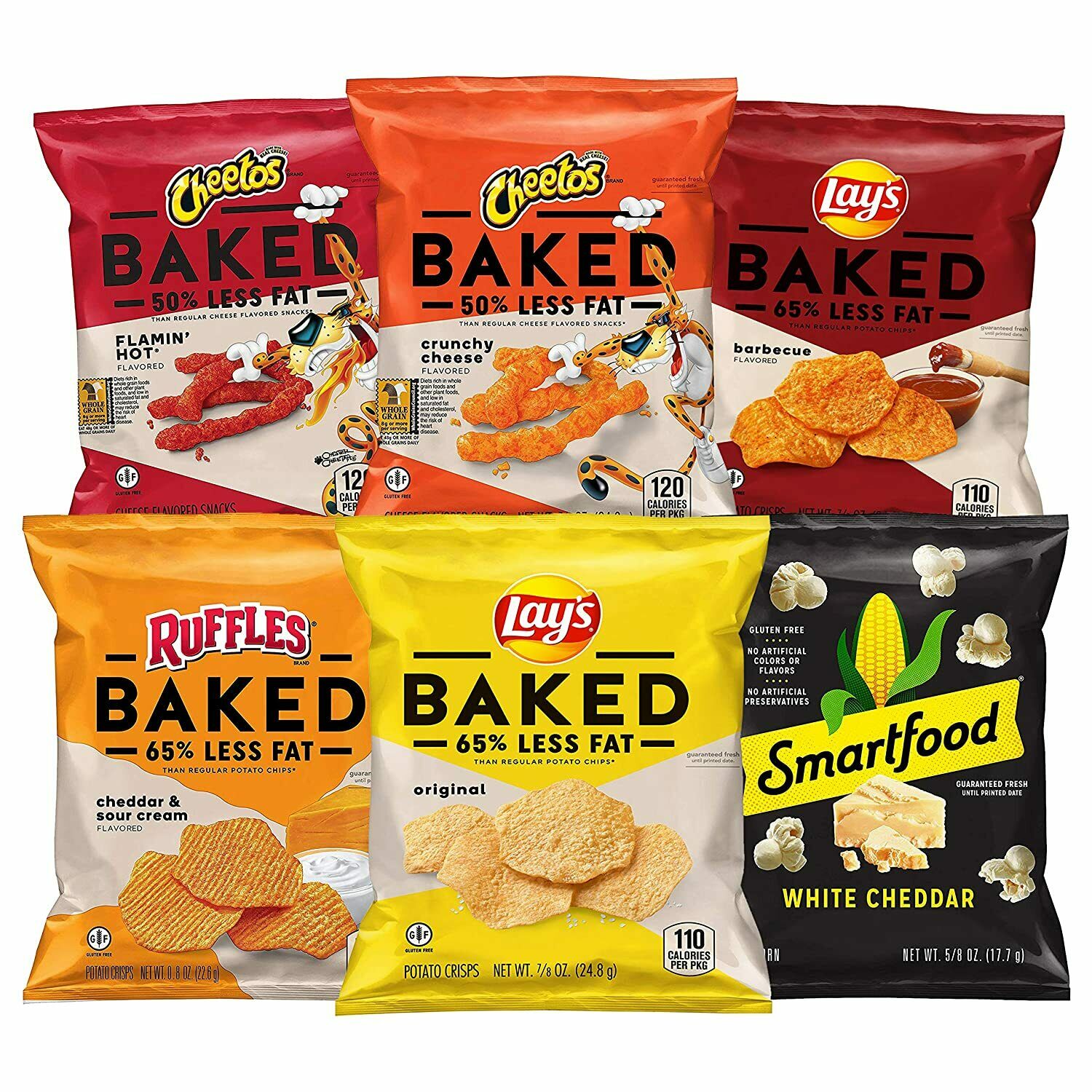 Frito-Lay Baked & Popped Mix Variety Pack, 40 Count
