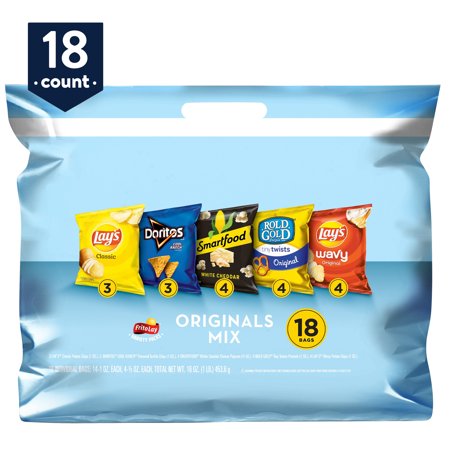 Frito-Lay Originals Mix Snacks Variety Pack, 18 Count