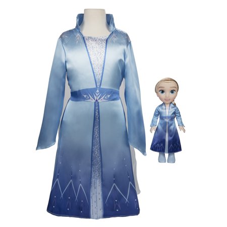 Frozen 2 My Friend Elsa Doll with Child Size Dress Gift Set