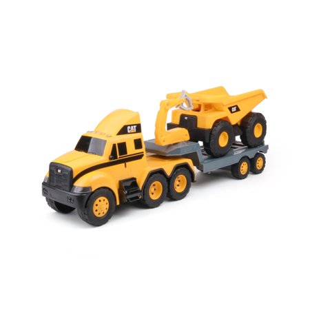 Funrise - Cat® Heavy Movers Flatbed Truck with Dump Truck