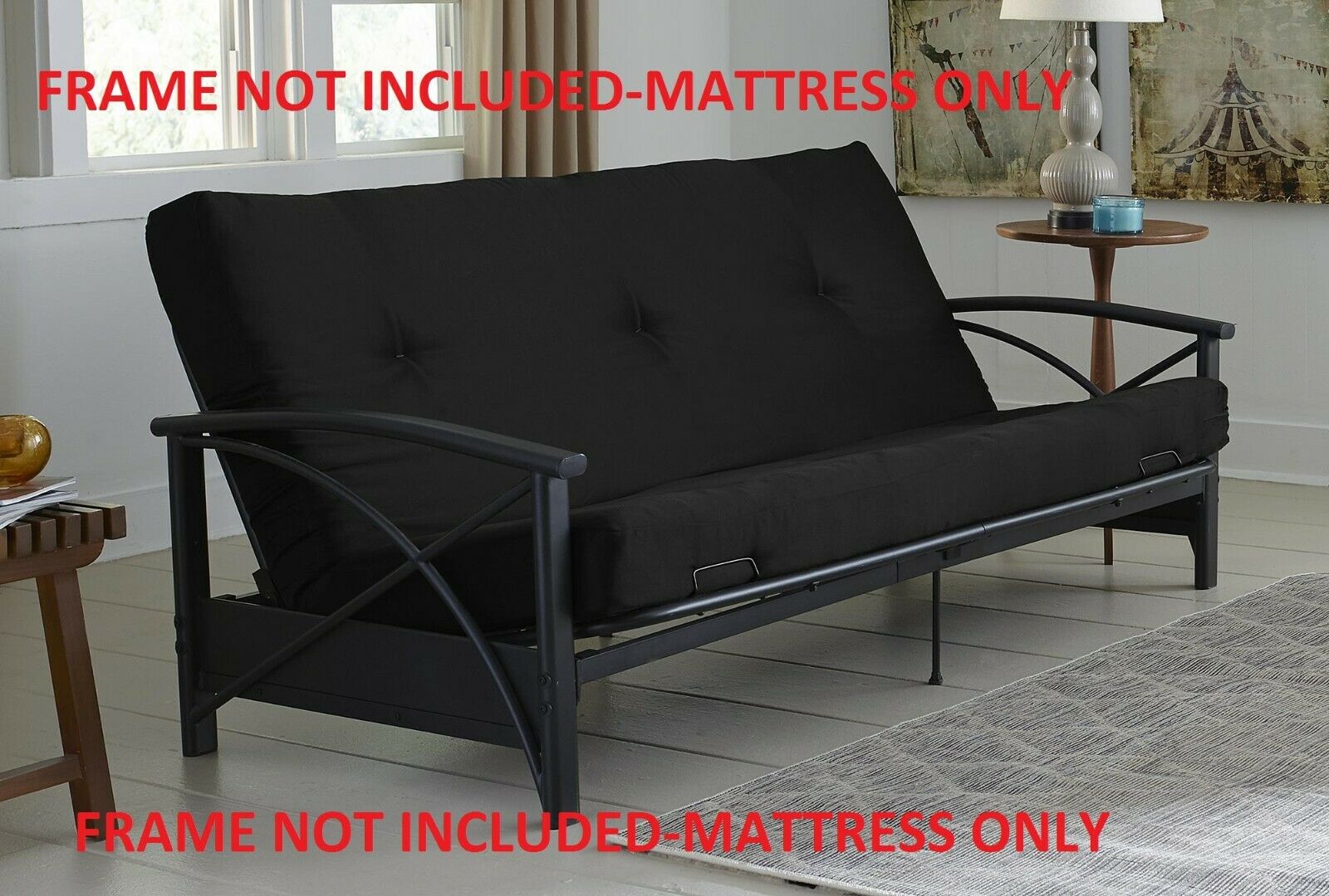 Futon Mattress Guest Spare Room Sofa Bed Full Size Couch Comfortable
