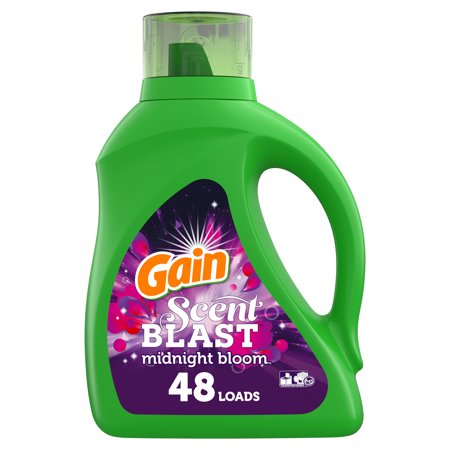 Gain Midnight Bloom HE, 48 Loads Liquid Laundry Detergent, 75 fl oz