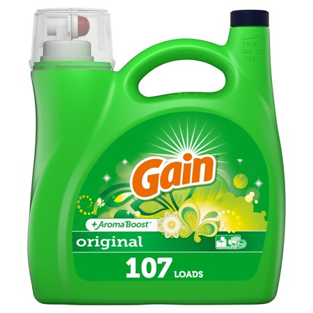 Gain Original, 107 Loads Liquid Laundry Detergent, 165 Fl Oz