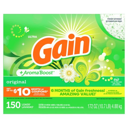 Gain Original 150 Loads, Powder Laundry Detergent, 172 Oz