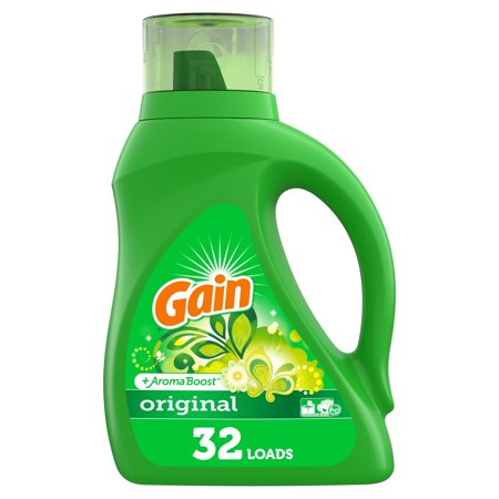 Gain Original He, 32 Loads Liquid Laundry Detergent, 50 Fl Oz