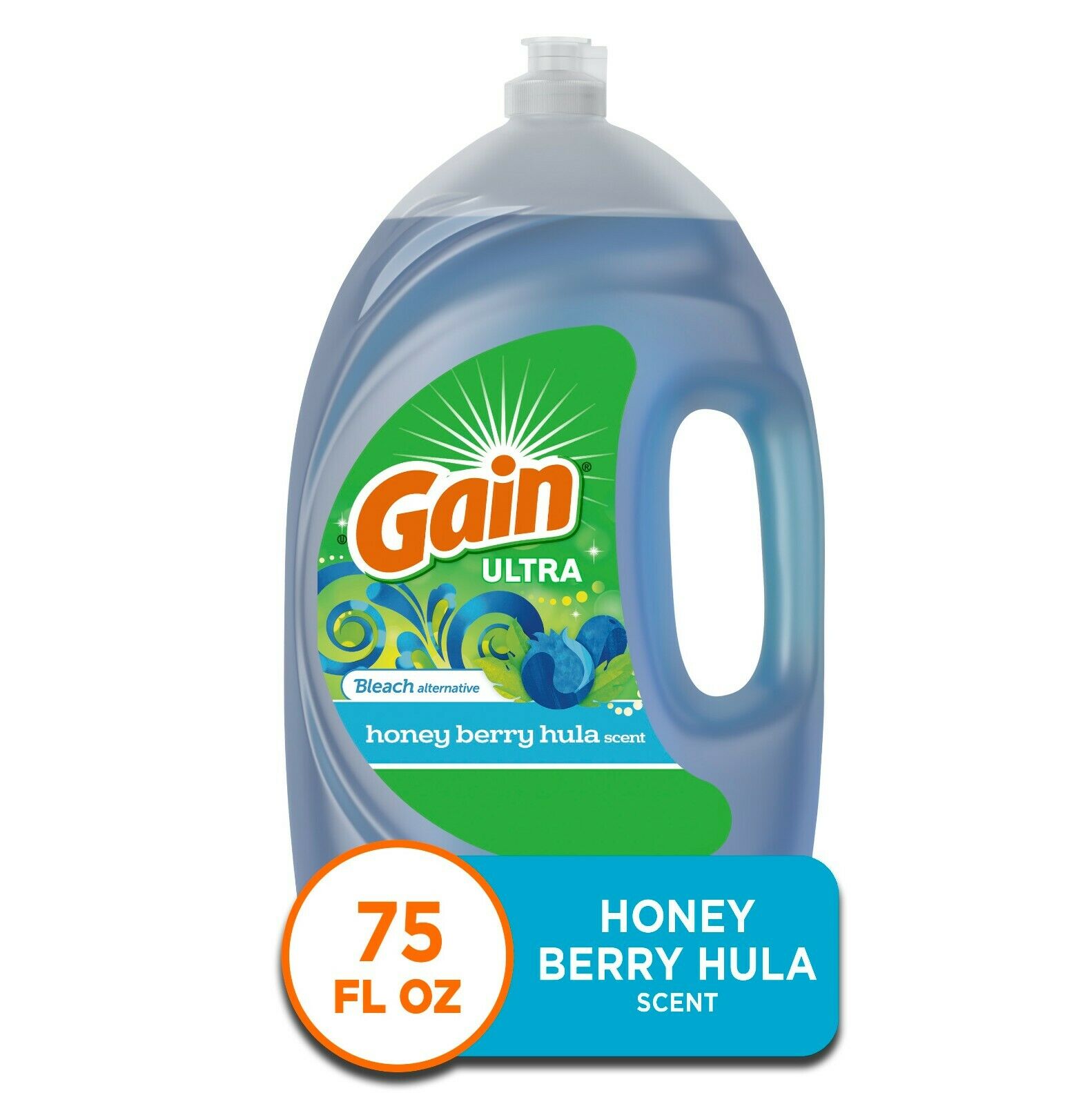 Gain Ultra Dishwashing Liquid Dish Soap, Honeyberry Hula Scent, 75 fl oz