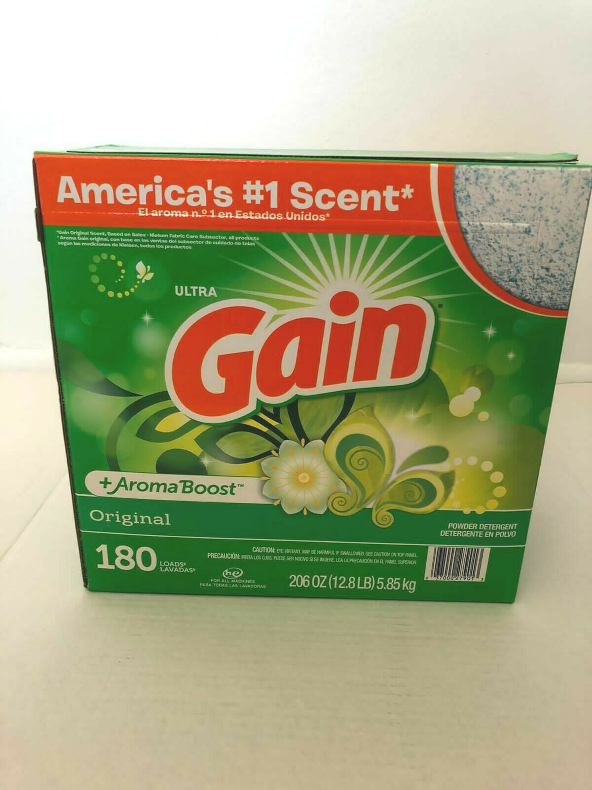 Gain Ultra Powder Laundry Detergent, Original 206 oz. 180 loads Free Shipping