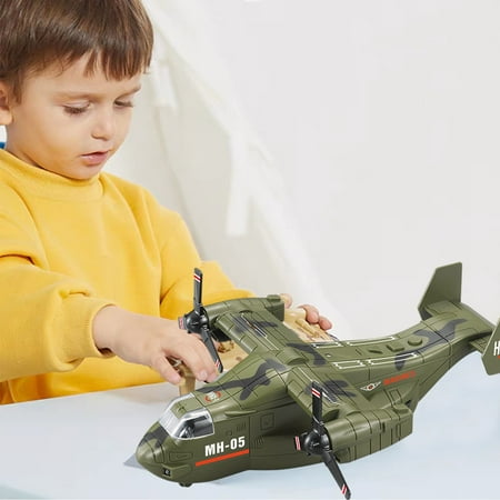 Gaqring Best Buy Transportation Aircraft Toys, Children's Simulation Sound And Light Toys, Detachable Rotating Helicopter Gunship, Children's Gifts 10 Days...