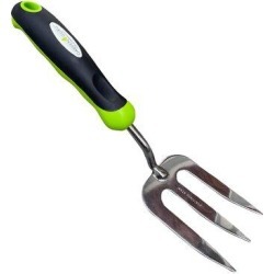Garden Guru Lawn & Garden Tools Hand Rake Fork Soil Tiller Gardening Tools in Black, Size 12.0 H x 2.0 D in | Wayfair 850006809677