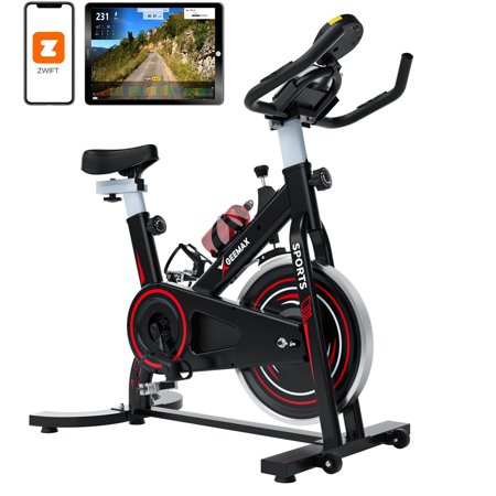 GEEMAX Indoor Cycling Bike Stationay Bike with APP for Home Gym Workout, 265 LB