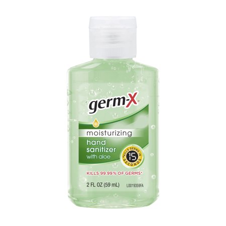 Germ-X Hand Sanitizer Gel, with Aloe, 2 oz