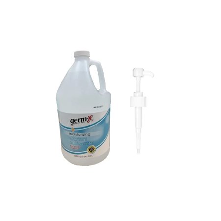 Germ-X Moisturizing Original Hand Sanitizer 1 Gallon With Bonus Pump ( Dispenser Pump Included) ( 128 FL OZ )