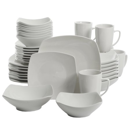 Gibson Home Everyday Square Expanded 40-Piece Dinnerware Set