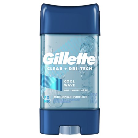 Gillette Clear Gel Mens Antiperspirant Deodorant, Cool Wave, 3.8 Oz