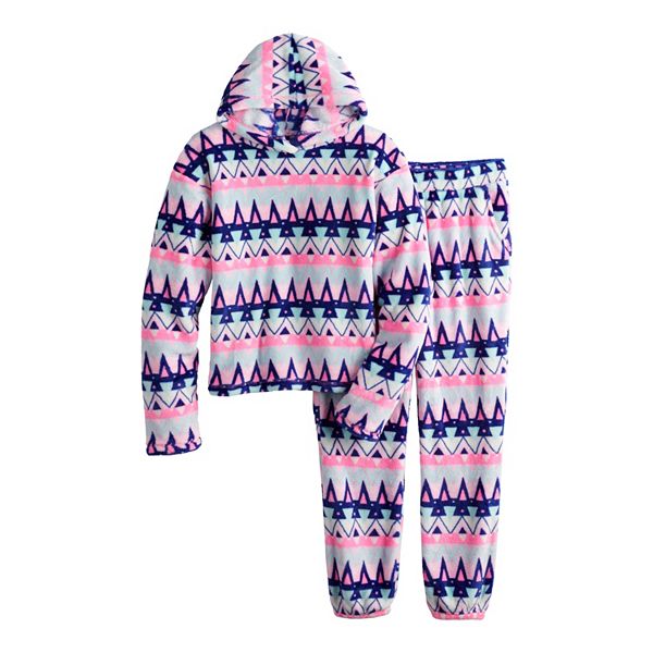 Girls 4-20 SO® Hoodie & Pants Pajama Set in Regular & Plus