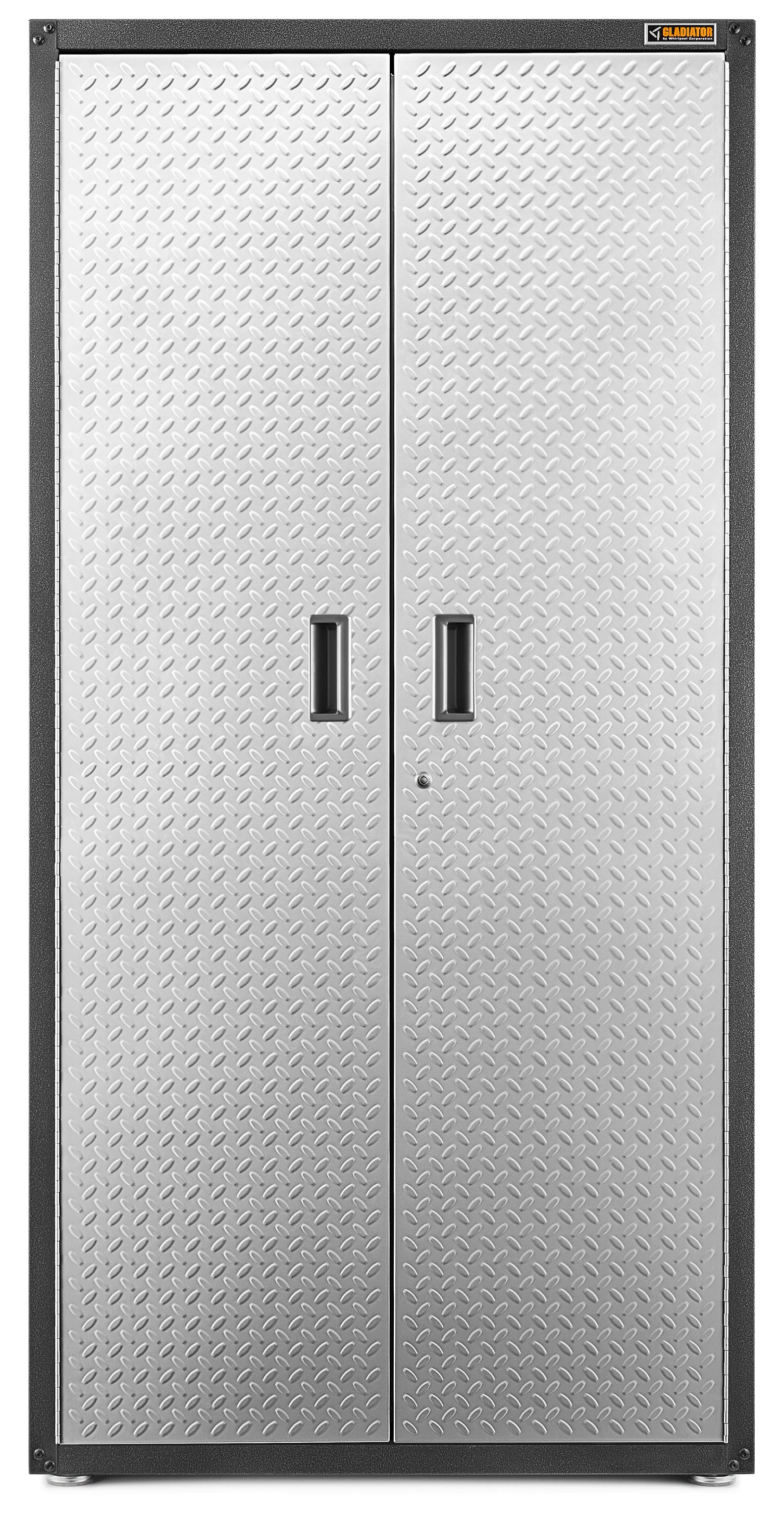 Gladiator Ready-to-Assemble Large GearBox Steel Freestanding or Wall-mounted Garage Cabinet in Gray (36-in W x 72-in H x 18-in D) on Sale At Lowe's