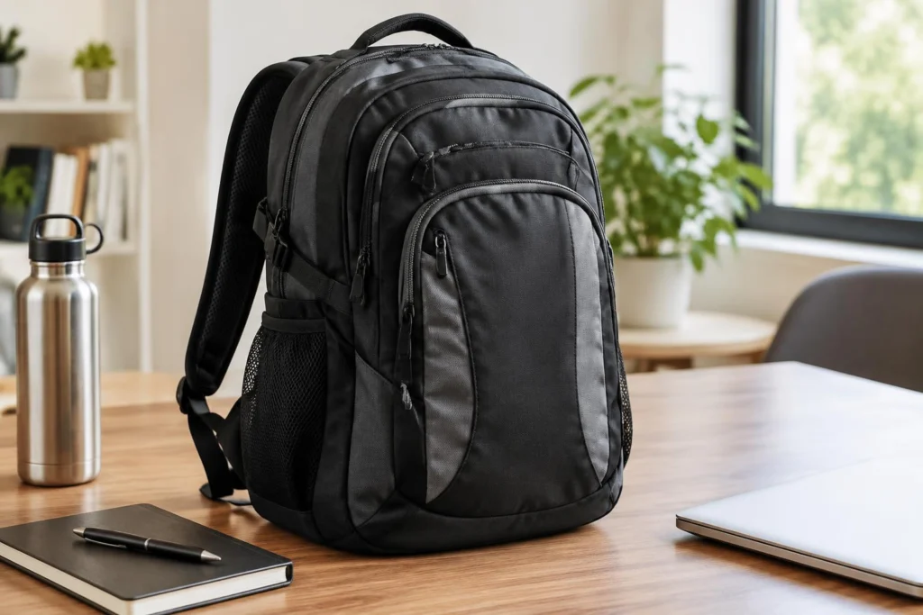 High Sierra Swerve Pro Backpack Discount on Woot — AI-generated illustrative scene