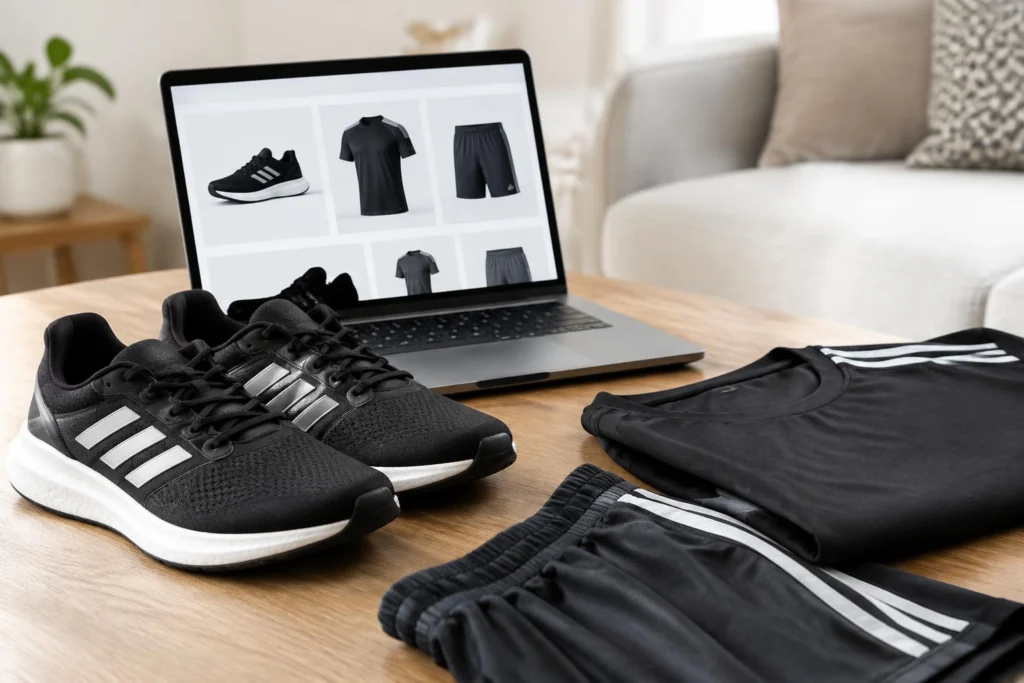 Extra 40% Off adidas at Official adidas eBay Store with Free Shipping — AI-generated illustrative scene