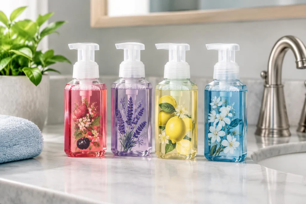 Bath & Body Works Foaming Hand Soaps at $3.50 — AI-generated illustrative scene