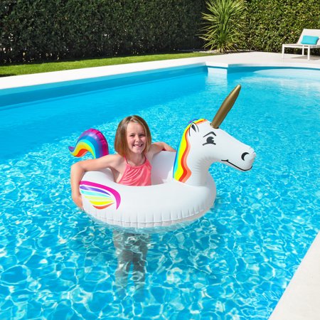 GoFloats Unicorn Jr Pool Float Party Tube, Stylish Floating for Kids