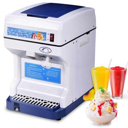 Goplus Electric Ice Shaver Machine Tabletop Shaved Ice Crusher Ice Snow Cone Maker